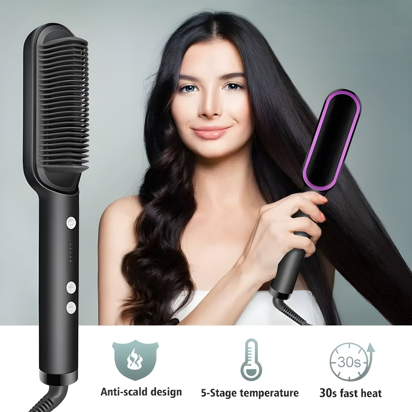 Multipurpose Hair Straightening Comb